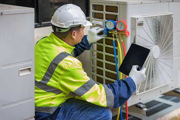 Professional Hvac Maintenance technician working in Plainfield, PA